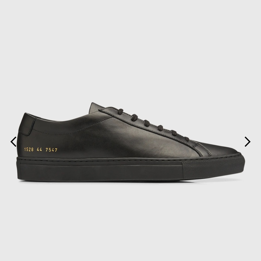 Common Projects Black Low-Top Sneakers